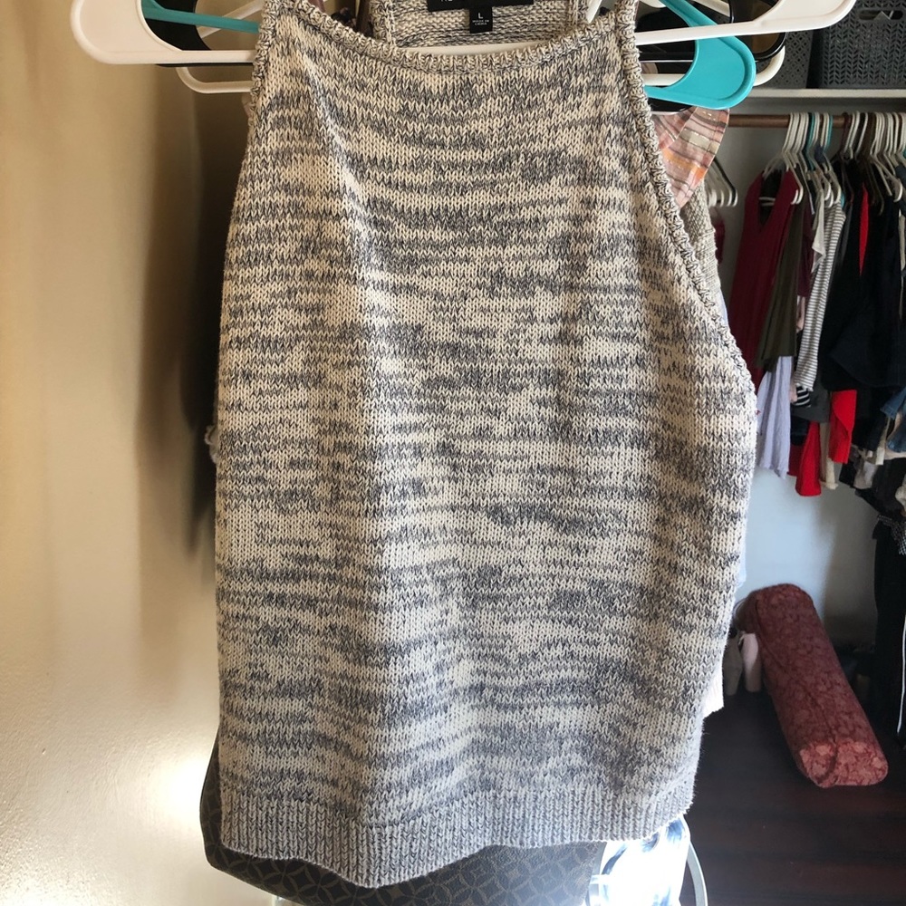 High neck sweater top